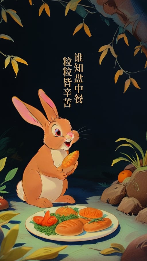 谁知盘中餐   粒粒皆辛苦