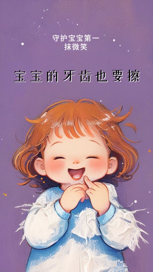 宝宝的牙齿也要擦