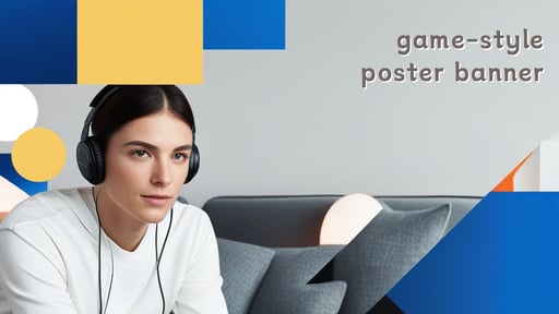 game-style poster banner