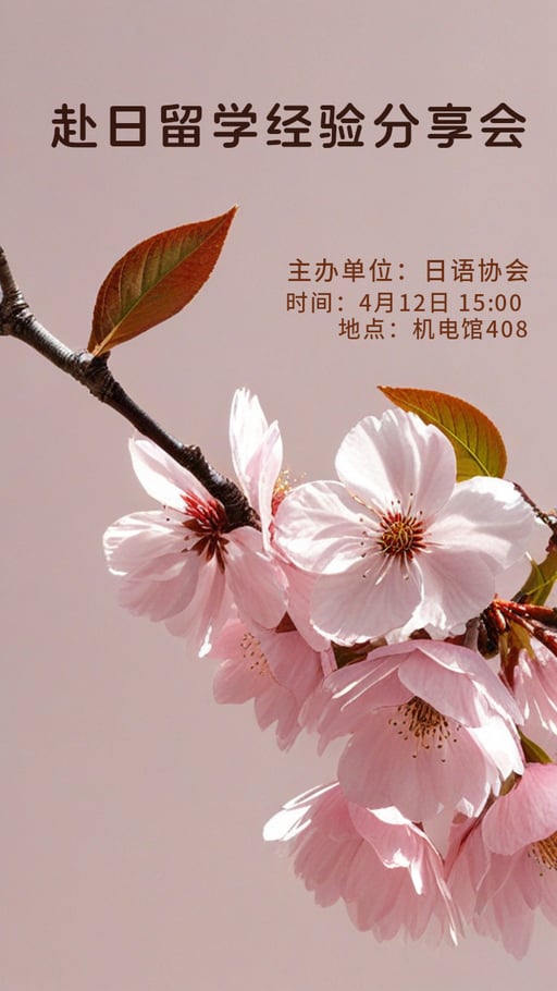 赴日留学经验分享会  海报网站