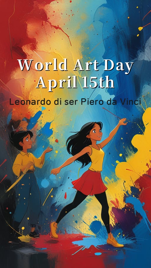 World Art Day April 15th 海报网站