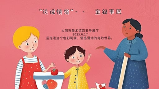 “绘说情绪”——⼉童叙事展