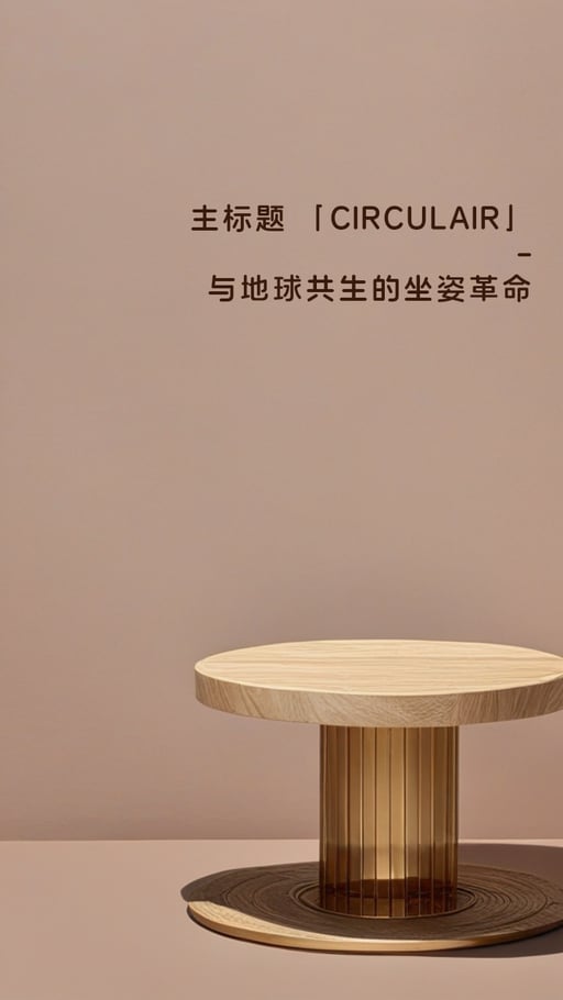 主标题 「CIRCULAIR」- 与地球共生的坐姿革命  
