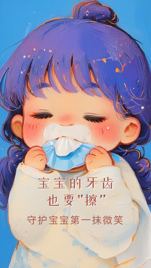 宝宝的牙齿也要“擦” 海报网站