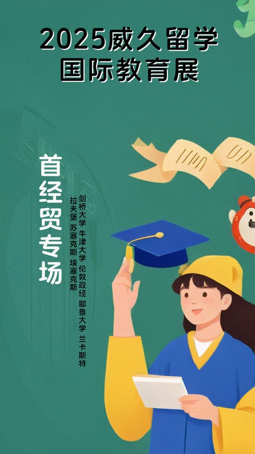 2025威久留学国际教育展 海报网站