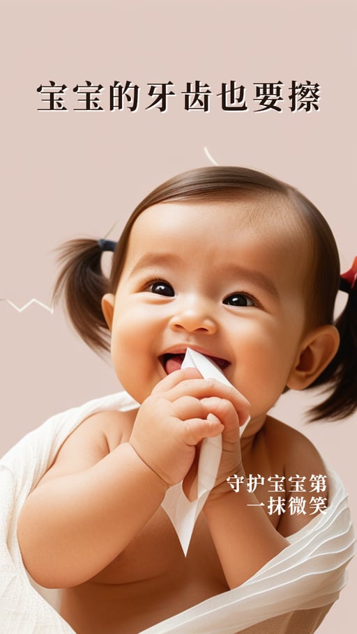 宝宝的牙齿也要擦