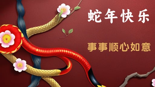 蛇年快乐 海报网站