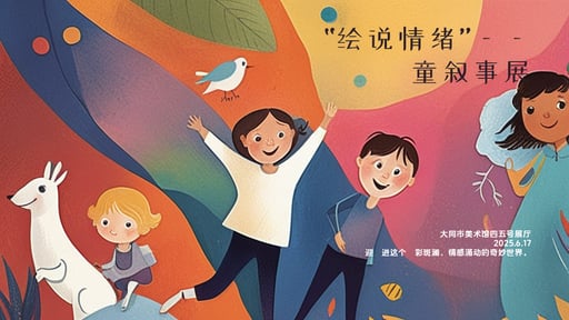 “绘说情绪”——⼉童叙事展