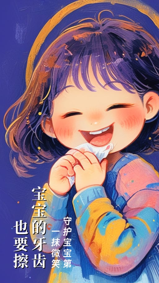 宝宝的牙齿也要擦