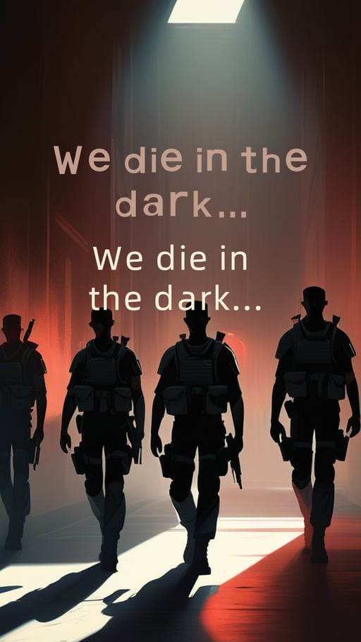 We die in the dark...