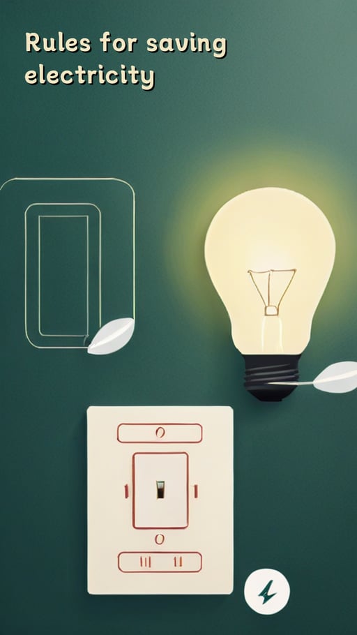 Rules for saving electricity