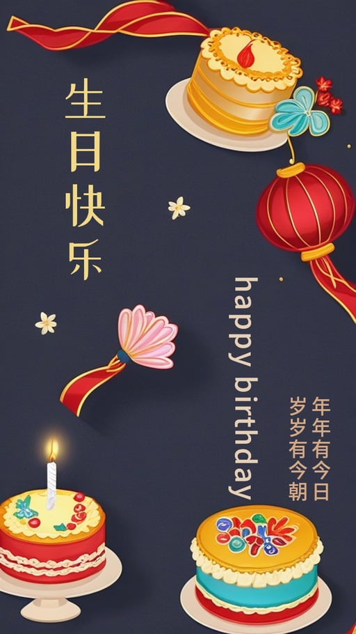 生日快乐 海报网站