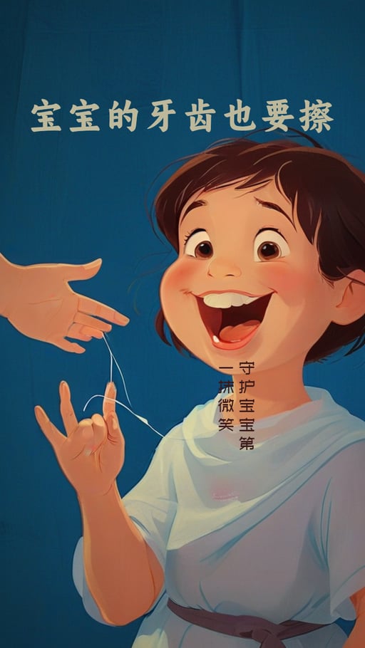 宝宝的牙齿也要擦