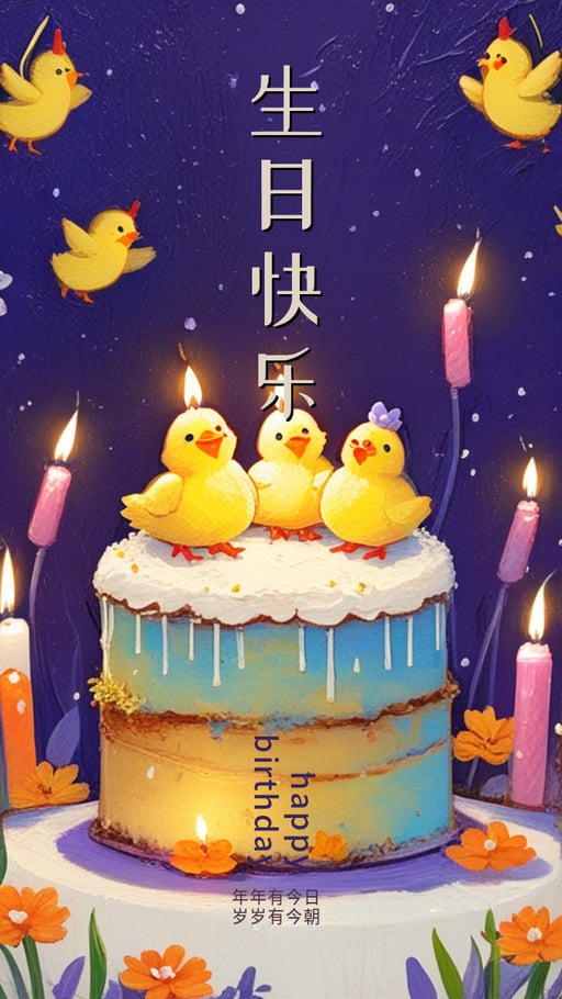 生日快乐 海报网站