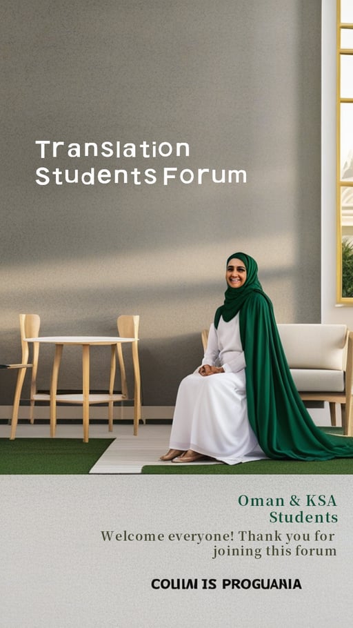 Translation Students Forum 海报网站