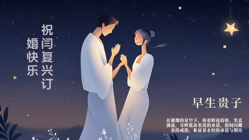 祝闫复兴订婚快乐 海报网站